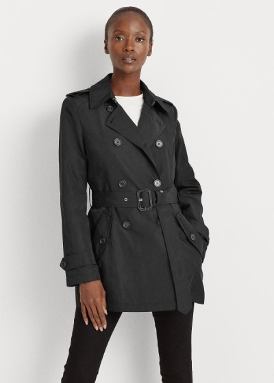 Ralph Lauren Short Taffeta Trenchcoat Dame Danmark (XMTWA5689)